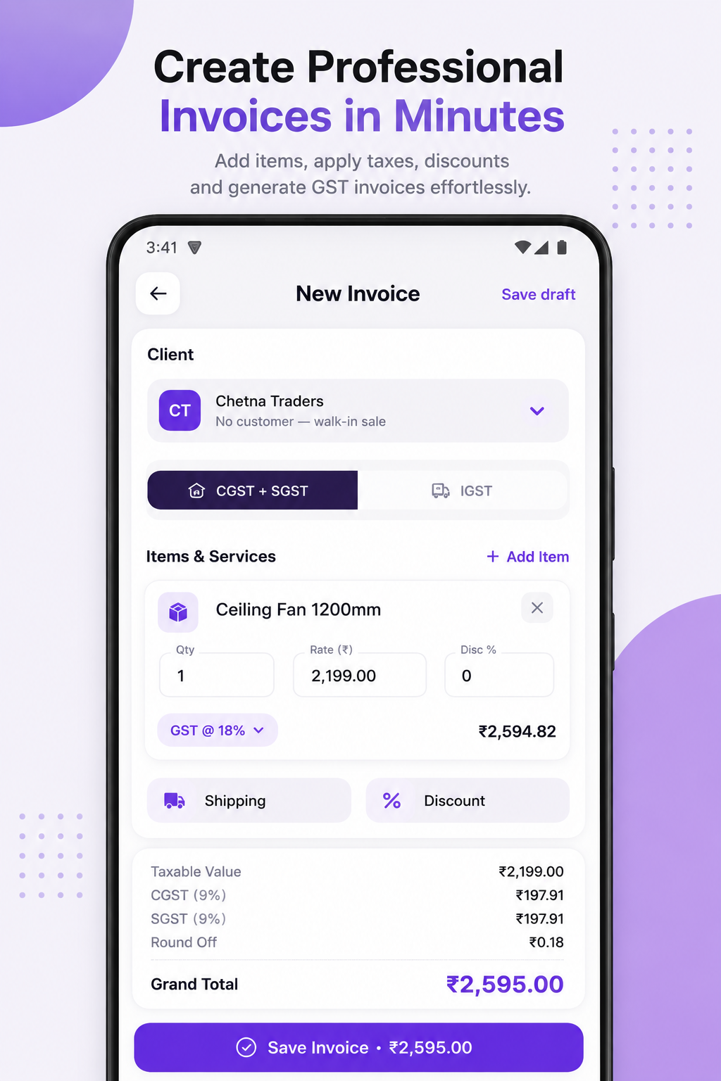 BillOne screenshot