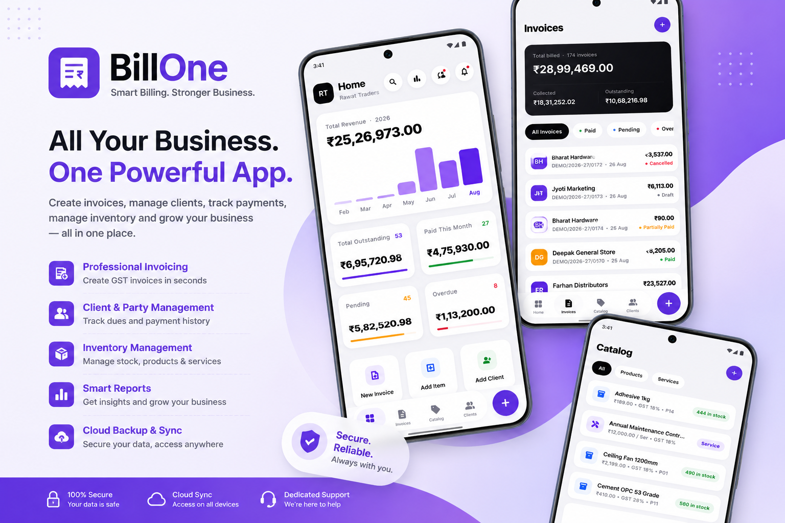 BillOne screenshot